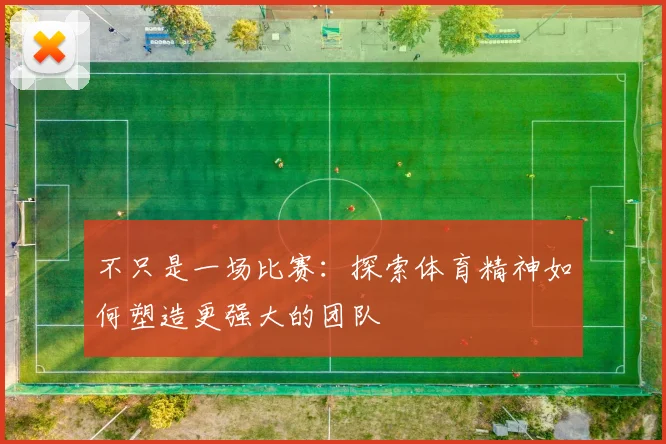 不只是一场比赛:探索体育精神如何塑造更强大的团队